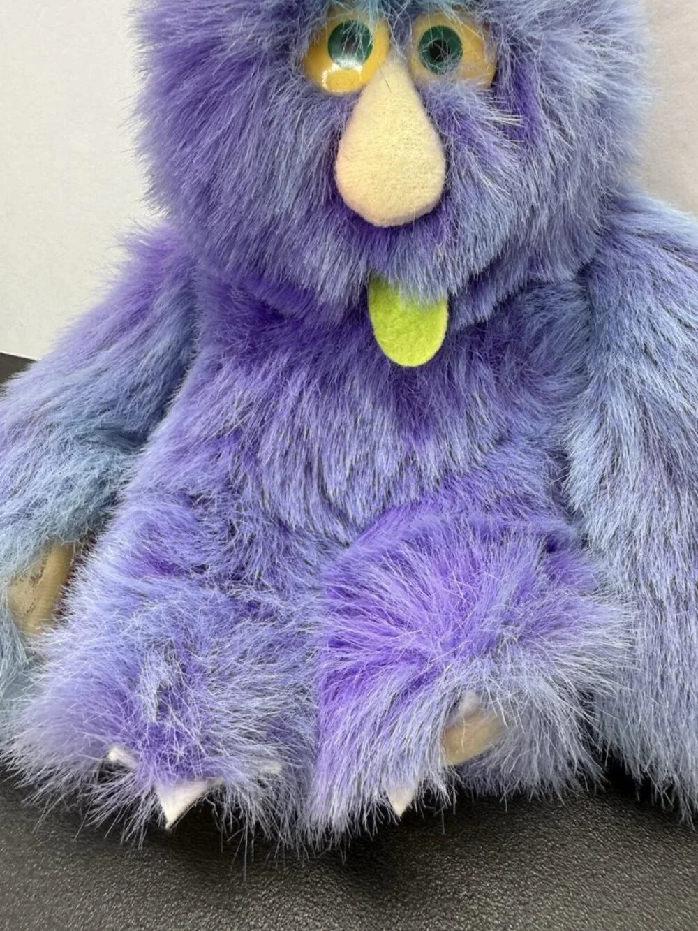 1980's Russ Berrie Weirdo Willy Plush Stuffed Animal Purple Monster NEEDs TLC